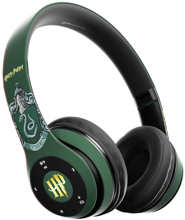 Main image of Harry Potter Slytherin Bluetooth Headphones with Built in Mic Officially Licensed Wireless Headphones, Foldable Headset Harry Potter Gifts for Women, Men, Teens, Kids & All Fans of Slytherin