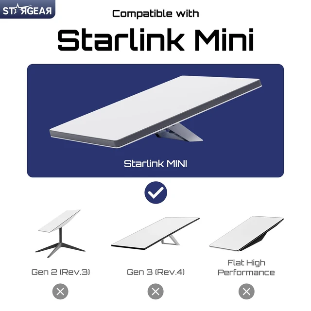 Alt view image 6 of 7 - for Starlink Mini Case, Mini Protective Cover Liquid Silicone Case Starlink Mini Satellite Dish Accessories, Portable Protective Cover Shell for Starlink with Black Sticker, Navy Blue