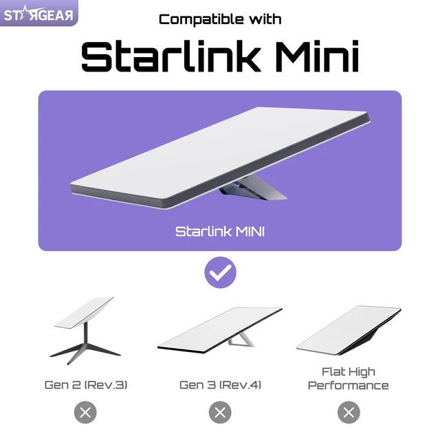 Alt view image 6 of 7 - for Starlink Mini Case, Mini Protective Cover Liquid Silicone Case Starlink Mini Satellite Dish Accessories, Portable Protective Cover Shell for Starlink with Black Sticker, Purple