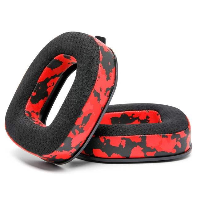 Alt view image 6 of 7 - Freeze A50 - Cooling Gel Earpads for Astro A50 Gen 4, Gen 5 & A50X Made by Wicked Cushions Improved Durability, Thickness & Sound Isolation Red Camo