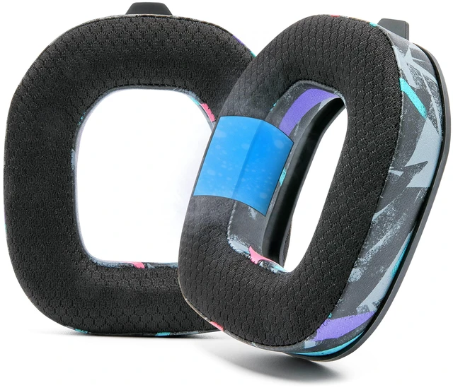 Main image of Freeze A50 - Cooling Gel Earpads for Astro A50 Gen 4, Gen 5 & A50X Made by Wicked Cushions Improved Durability, Thickness & Sound Isolation 90's Black