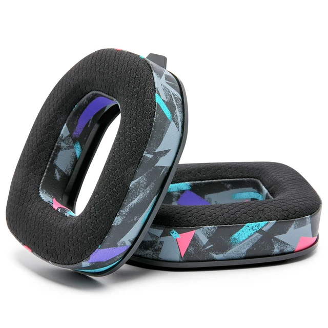 Alt view image 6 of 7 - Freeze A50 - Cooling Gel Earpads for Astro A50 Gen 4, Gen 5 & A50X Made by Wicked Cushions Improved Durability, Thickness & Sound Isolation 90's Black