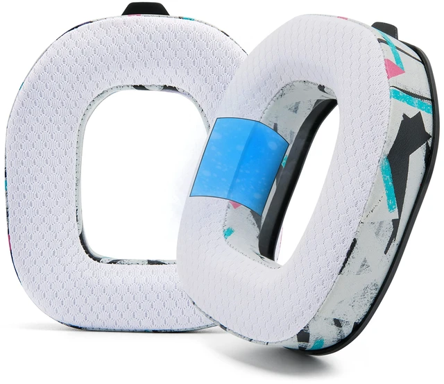 Main image of Freeze A50 - Cooling Gel Earpads for Astro A50 Gen 4, Gen 5 & A50X Made by Wicked Cushions Improved Durability, Thickness & Sound Isolation 90's White