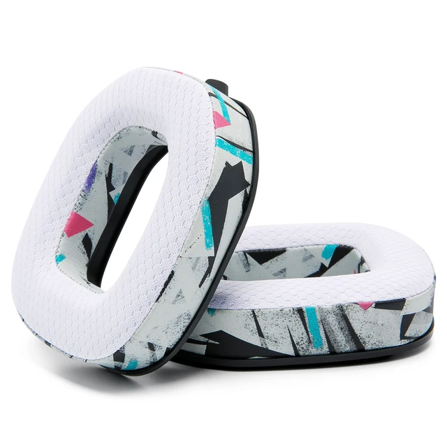 Alt view image 6 of 7 - Freeze A50 - Cooling Gel Earpads for Astro A50 Gen 4, Gen 5 & A50X Made by Wicked Cushions Improved Durability, Thickness & Sound Isolation 90's White