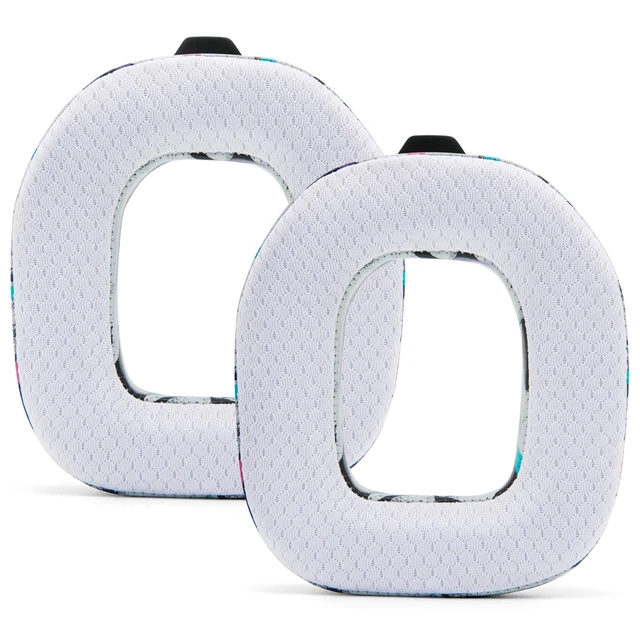 Alt view image 7 of 7 - Freeze A50 - Cooling Gel Earpads for Astro A50 Gen 4, Gen 5 & A50X Made by Wicked Cushions Improved Durability, Thickness & Sound Isolation 90's White
