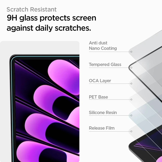 Alt view image 4 of 7 - GlasTR Slim Screen Protector for MacBook Air 15" M2-M5 (2022-2026) 9H+ Tempered glass, Scratch resistance, GlasTR Slim, Lab-tested 100% clarity, Precise cutout, Case-friendly, 1Pack