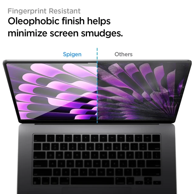 Alt view image 5 of 7 - GlasTR Slim Screen Protector for MacBook Air 15" M2-M5 (2022-2026) 9H+ Tempered glass, Scratch resistance, GlasTR Slim, Lab-tested 100% clarity, Precise cutout, Case-friendly, 1Pack