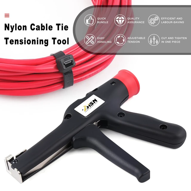 Alt view image 6 of 7 - Cable Tie Tool: Fasten and Cut Cables with Ease - Fits 2.8mm~12mm Nylon Ties