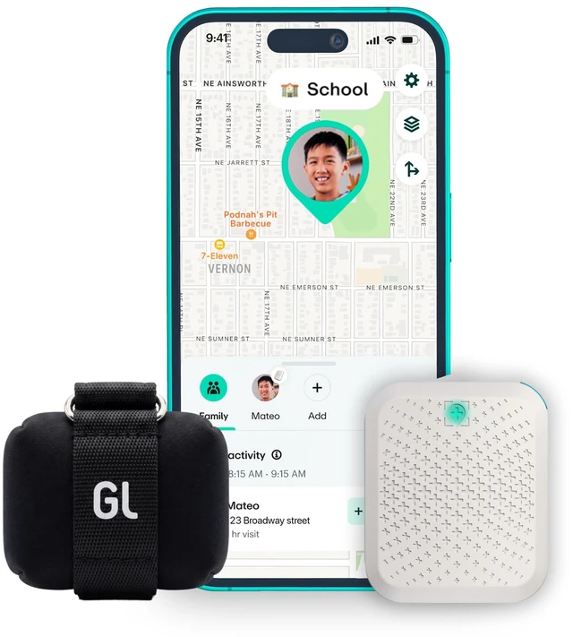 Main image of Safe Family GPS Tracker - Kids & Seniors, 6-Month Plan Included Screen-free GPS tracker with accurate tracking, SOS alerts, Safe Zones & 30-day battery. Subscription + case included