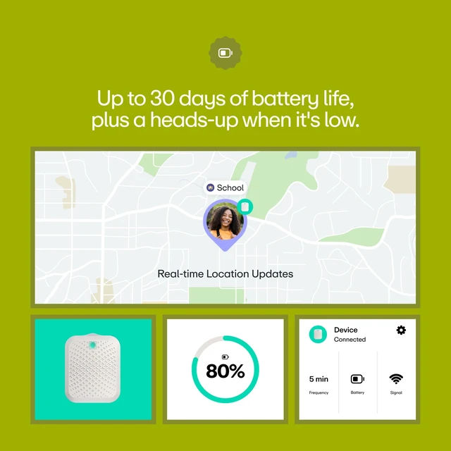 Alt view image 7 of 7 - Safe Family GPS Tracker - Kids & Seniors, 6-Month Plan Included Screen-free GPS tracker with accurate tracking, SOS alerts, Safe Zones & 30-day battery. Subscription + case included