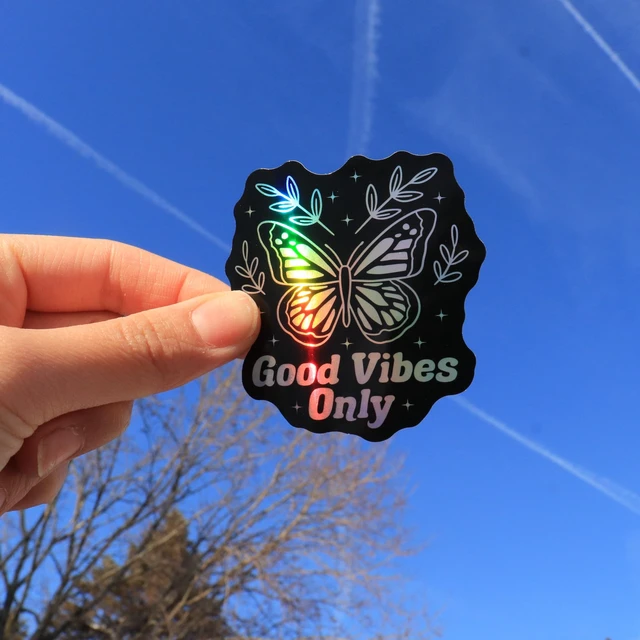 Alt view image 2 of 7 - 200 PCS Holographic Positive Affirmation Stickers - to The Stars Who Listen By - Lumina Series- Neon Inspirational Boost Stress Relief Sticker for Journaling & Laptop, Phone, Water Bottle