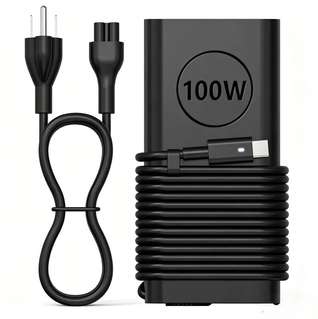 Main image of 100W USB C Laptop Charger Compatible with Dell XPS 15 17 9575 9500 9510 9520 9530 9710,Latitude 5340 7640 7340 5540 9440,Precision 3580 5470 5480 5550 5560 5530 5570 5750 AC Adapter Power Cord