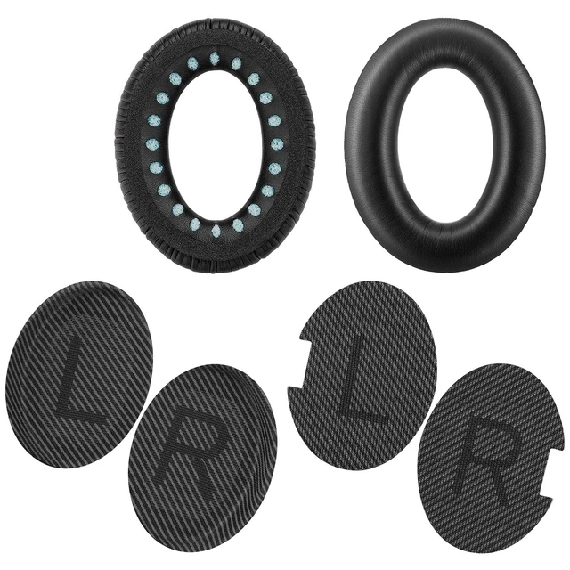 Alt view image 6 of 7 - Headphones Replacement Ear Pads for Bose QuietComfort 35 QC35 & QC35 II Premium Memory Foam, Soft Protein Leather, Enhanced Noise Isolation, Easy Install, Comfortable & DurableBlack