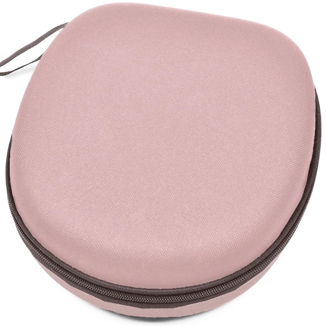 Main image of Hard Shell Carrying Headphones Case, Headset Travel Bag for JBL/Sony/Anker/BERIBES/KVIDIO Wireless On-Ear Headphones (Pink)