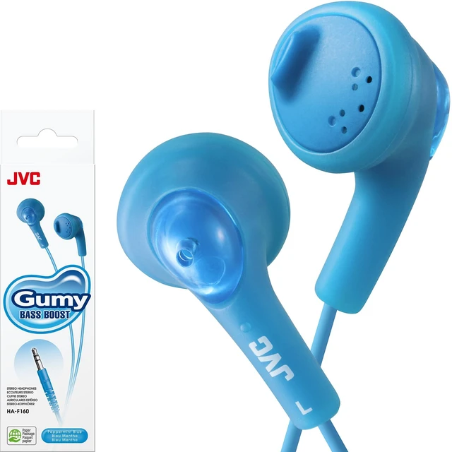 Main image of Basic Gumy Earbuds Blue, Model Number: HA-F160-A, 3