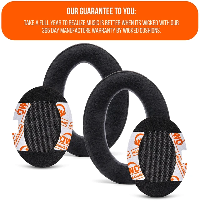 Alt view image 6 of 7 - PadZ QC15 - Replacement Ear Pads for Bose QuietComfort 15 Made by Wicked Cushions Also fits QC25, QC2, AE2, AE2i & AE2W. Supreme Comfort, Extra Durable Velour