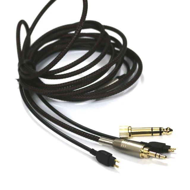 Alt view image 6 of 6 - Replacement Audio Upgrade Cable Compatible with Sennheiser HD650, HD600, HD580, HD58X, HD660S, HD660S2, Massdrop HD6XX Headphones 1.5meters/4.9feet