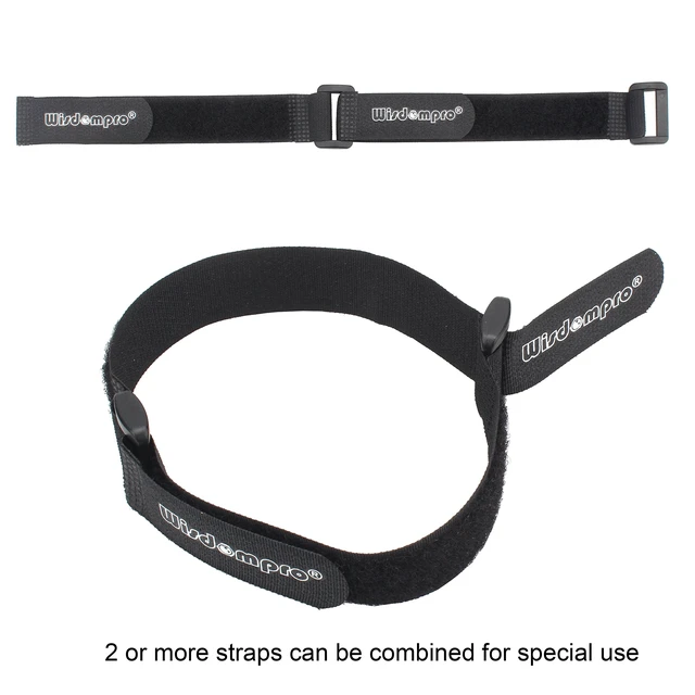 Alt view image 5 of 7 - 20 Pack 0.8 x 8 In Small Hook and Loop Tie Down Straps Heavy Duty Durable Nylon, Reusable, Black, Functional Adjustable Fastening Cinch Strap Cable Cord for Home, Office, Workspace, Outdoor