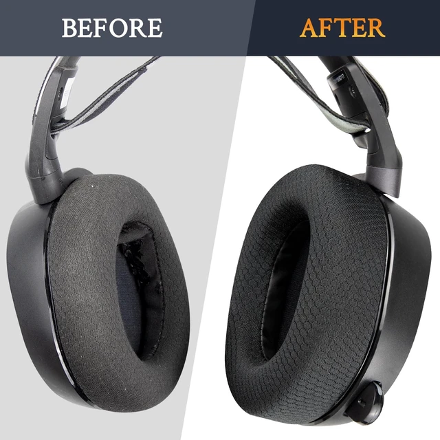 Alt view image 6 of 7 - Earpads for SteelSeries Arctis 7/9/5/3/1 (Not Fit Nova) - Black Also for Arctis 7/7+/7P/7X, Arctis Pro, Arctis 9/9X, Arctis 5/3/1, Arctis Prime - Ear Pads Cushions Replacement