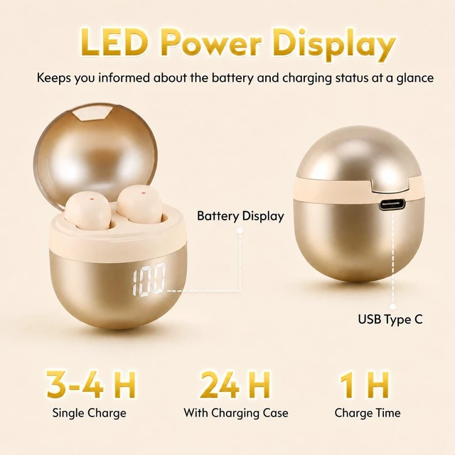 Alt view image 7 of 7 - Invisible Mini Sleep Earbuds Bluetooth 6.0 for Side Sleepers and Small Ears Skin Tone Low Profile Design, Ultra Light 0.08oz, No Low Battery Beeps, Comfortable Sleep Headphones for Bedtime Work Travel