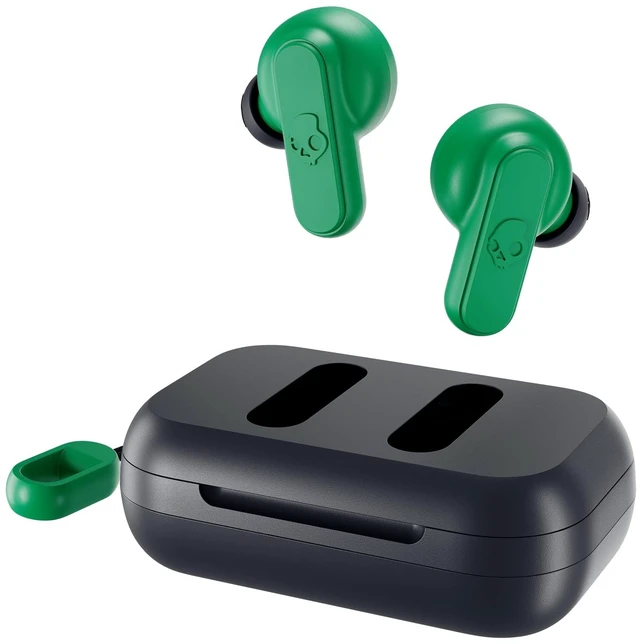 Main image of Dime 2 Wireless In-Ear Bluetooth Earbuds - Dark Blue/Green Bluetooth, Noise Isolating Fit, 12 Hours Battery, Microphone for iPhone Android, Easy Carry with Integrated Lanyard