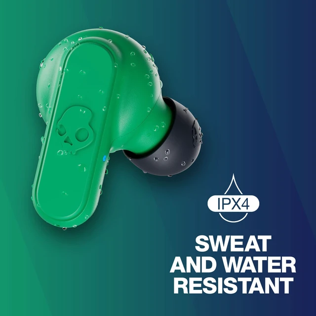 Alt view image 5 of 6 - Dime 2 Wireless In-Ear Bluetooth Earbuds - Dark Blue/Green Bluetooth, Noise Isolating Fit, 12 Hours Battery, Microphone for iPhone Android, Easy Carry with Integrated Lanyard