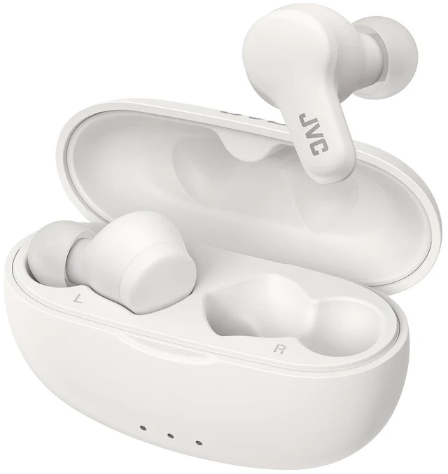 Main image of Gumy HAA7T2W True Wireless Earbuds, White Bluetooth 5.3, 24-Hour Playback, IPX4 Water Resistant, XS/S/M/L Earpieces, Built-in Mic