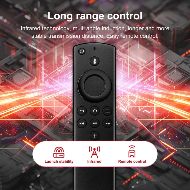 Alt view image 4 of 7 - Voice FireStick Remote Control Fit for FireSeries Smart TVs Cube (1st & 2nd Gen), TV Stick 4K/Lite/Stick (2nd Gen), and Smart TV (3rd Gen), N0t for Insignia-Toshiba-Pioneer Smart TV