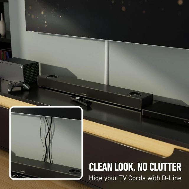 Alt view image 5 of 7 - 13.12ft Cord Hider Kit, Patented Cable Cover, Hide Wires on Wall, Channel for TV Mount Cords, Raceway Wire Hiders, Paintable, Adhesive, Half Round, 4X 1.18in W x 0.59in H x 39in Lengths, White