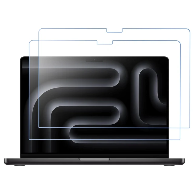 Main image of 2 Pack Screen Protector for MacBook Pro 14-Inch 2026-2021 9H Hardness HD Clear Tempered Glass, Anti-Scratch & Anti-Fingerprint Film for MacBook Pro 14 (M5/4/3/2/1)