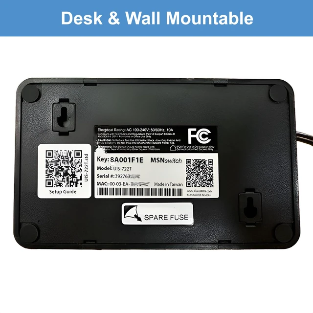 Alt view image 7 of 7 - MSNSwitch2 Internet Enabled IP Remote Power Switch w/Auto Reboot, Schedule Automatically Restart Devices on Internet Loss - Control via iOS, Android, Cloud, Web & API - 2 Outlets - Model UIS722t