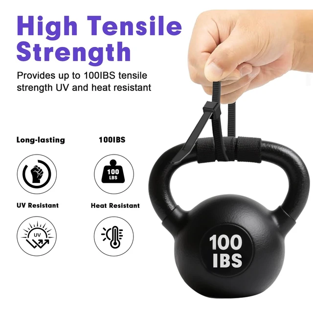 Alt view image 3 of 7 - Zip Ties, 1200pcs Black Cable Zip Ties 8 Inch, Heavy Duty Plastic Wire Ties with 100lb Tensile Strength, Self-Locking Black Nylon Tie Wraps for Indoor and Outdoor