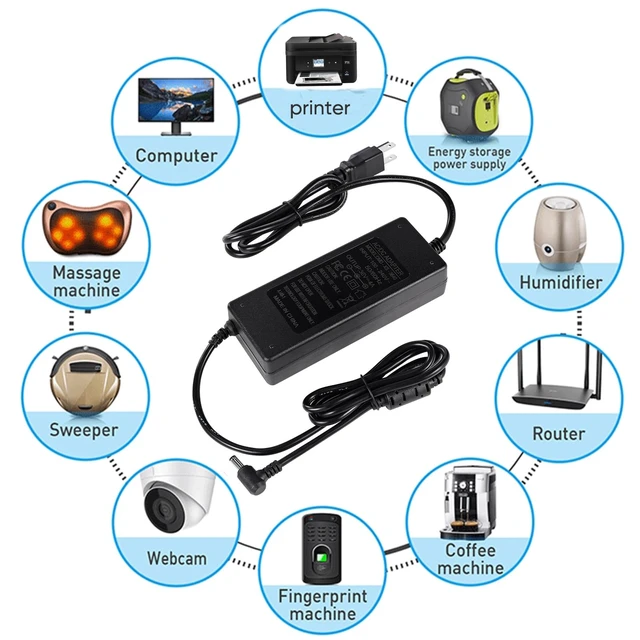 Alt view image 6 of 7 - 36V 4A 144W Power Supply, 100-240V AC to DC LED Adapter 36V AC Power Supply 5.5mm x 2.5mm DC Output Jack, for 5050 3528 LED Strip Light LED Driver