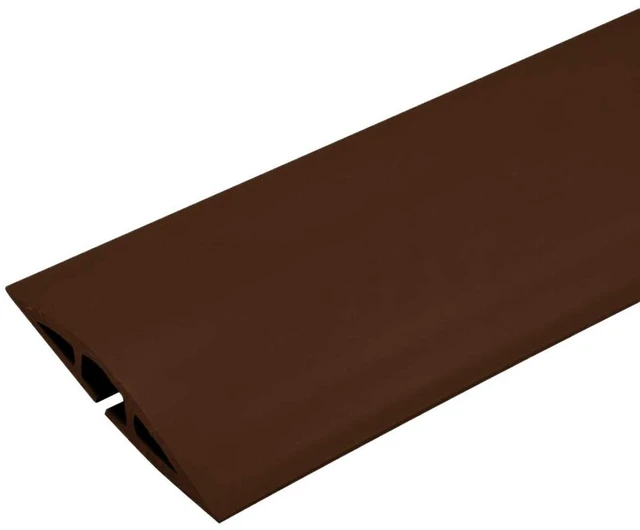 Main image of Legrand Corduct 15 Foot Over Floor Cord Cover Brown 1 Pack Rubber Cable Protector for Floor, Adhesive Included, Cut to Length, Cable Hider, hold 1 Cord or Cable, Cable Concealer
