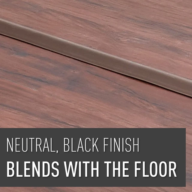 Alt view image 7 of 7 - Legrand Corduct 15 Foot Over Floor Cord Cover Brown 1 Pack Rubber Cable Protector for Floor, Adhesive Included, Cut to Length, Cable Hider, hold 1 Cord or Cable, Cable Concealer