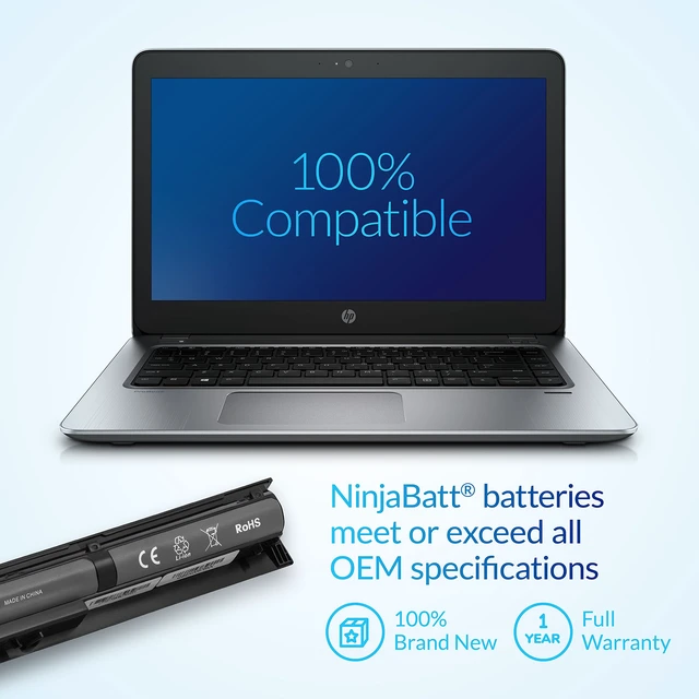 Alt view image 5 of 7 - 756743-001 Battery for HP V104 VI04 ProBook 450 G2 G3 Notebook Fits Envy 14 15 17 Pavilion 756744-001 756478-851 756478-422 756478-421 4 cells 2200mAh 14.8V