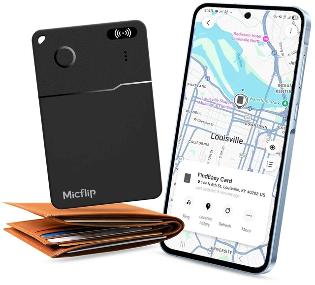 Main image of 2026 Slim Wallet Tracker Card PRO, Only for Samsung SmartThing 0.07in Ultra-Thin Credit, Wireless Charge,Samsung certified, 7 Day Location History, Waterproof, for Wallet Luggage Passport