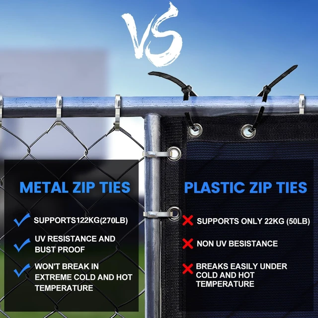Alt view image 7 of 7 - Professional Metal Zip Ties Gun Tool Kit with 250 PCS 11.8 Inch Stainless Steel Zip Ties & Organizer Holder for Electricians, HVAC, Chainlink Fence Ties, Industrial Use