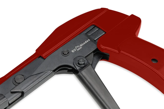 Alt view image 4 of 7 - 42710 Zip Tie Gun/Cable Tie Install Tool, Adjustable Tension with Built-In Cutter, for Nylon Ties up to 1/4- Red