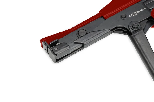 Alt view image 6 of 7 - 42710 Zip Tie Gun/Cable Tie Install Tool, Adjustable Tension with Built-In Cutter, for Nylon Ties up to 1/4- Red