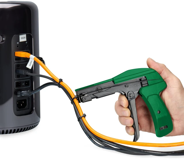 Alt view image 2 of 7 - 42711 Zip Tie Gun/Cable Tie Install Tool, Adjustable Tension with Built-In Cutter, for Nylon Ties up to 1/4- Green
