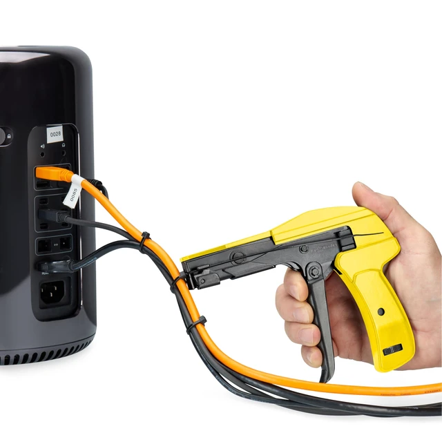 Alt view image 2 of 7 - 42712 Zip Tie Gun/Cable Tie Install Tool, Adjustable Tension with Built-In Cutter, for Nylon Ties up to 1/4- Yellow