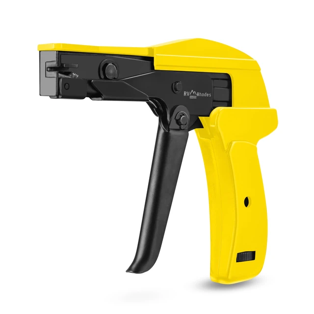 Alt view image 7 of 7 - 42712 Zip Tie Gun/Cable Tie Install Tool, Adjustable Tension with Built-In Cutter, for Nylon Ties up to 1/4- Yellow