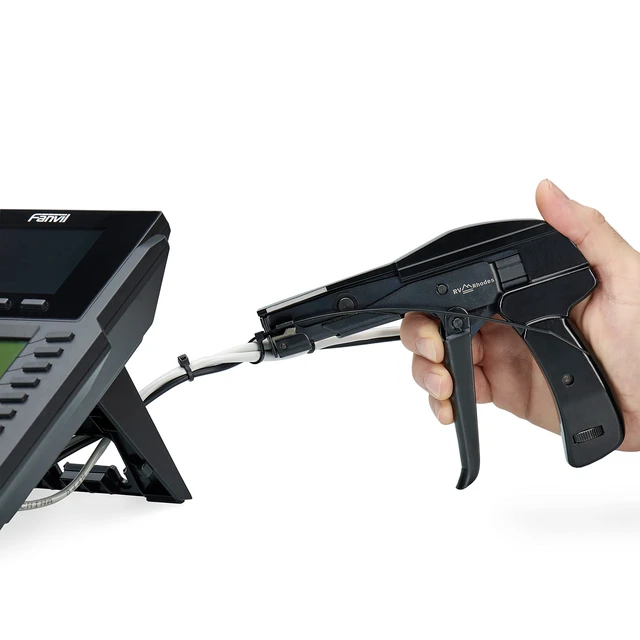 Alt view image 4 of 7 - 42708 Zip Tie Gun/Cable Tie Install Tool, Adjustable Tension with Built-In Cutter, for Nylon Ties up to 1/4- Black