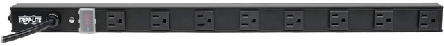 Main image of Eaton PS2408B Heavy Duty Long Metal Silver Power Strip 8 Outlets 15ft Extension Cord, 15A Circuit Breaker On/Off Switch Cover, Included Mounting Clips, Industrial Garage