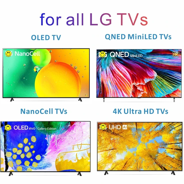 Alt view image 3 of 6 - Infrared Replacement Remote Compatible with LG TVs Fits LG TV Models Released 2015-2026, Universal Infrared Control (Not Original, Not OEM)