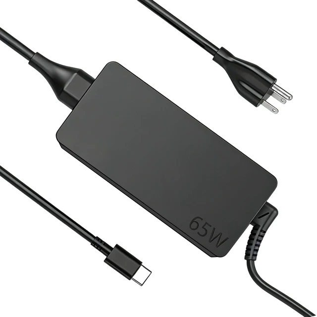 Main image of 65W USB-C Laptop Charger Compatible with Lenovo ThinkPad T14 T15 X1 Carbon Gen8/9/10/11,Yoga 14s Pro14 C940,ThinkBook 14+ 16+,Xiaoxin Air14 Pro16 Chromebook Type-C Fast Charging Adapter