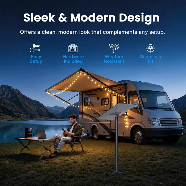 Alt view image 2 of 7 - Starlink Standard 4/4X Pole Mount, Heavy-Duty Aluminum Pole Mounting for Roof, RV & Outdoor, Adjustable Secure Bracket for Starlink Standard 4/4X/Gen3/V3 Kickstand Dishy (Pipe Not Included)