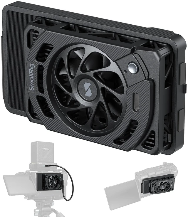 Main image of Camera External Cooling Fan for Nikon ZR with Dual-Speed Modes, Snap-On Design, TEC Cooling Module, Compatible with V-Mount Battery Plate - 5874
