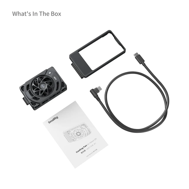 Alt view image 7 of 7 - Camera External Cooling Fan for Nikon ZR with Dual-Speed Modes, Snap-On Design, TEC Cooling Module, Compatible with V-Mount Battery Plate - 5874